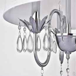 Lustre rustique à 2 ampoules pour boutiques d'intérieur en métal