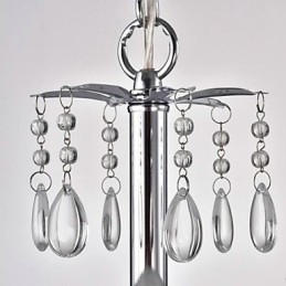 Lustre rustique à 2 ampoules pour boutiques d'intérieur en métal