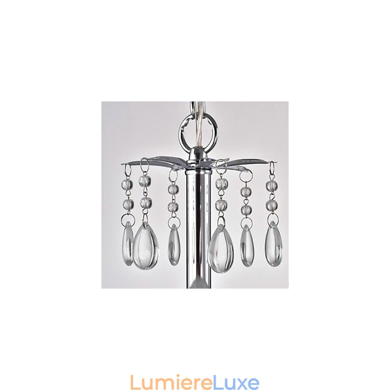 Lustre rustique à 2 ampoules pour boutiques d'intérieur en métal