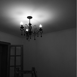 Lampe en cristal à 3 lumières, éclairage moderne et simple