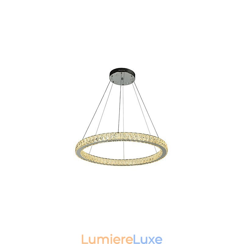 Plafonnier annulaire à intensité variable, luminaire suspendu, lustre moderne, éclairage d'intérieur, avec télécommande