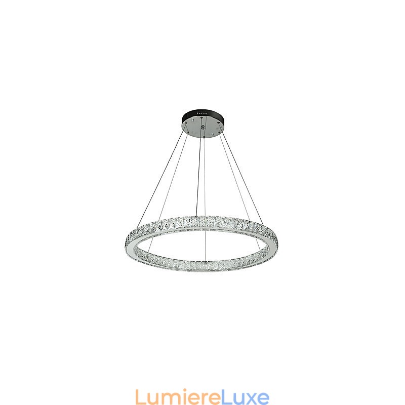 Plafonnier annulaire à intensité variable, luminaire suspendu, lustre moderne, éclairage d'intérieur, avec télécommande