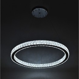 Plafonnier annulaire à intensité variable, luminaire suspendu, lustre moderne, éclairage d'intérieur, avec télécommande