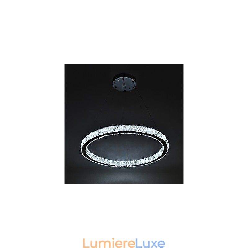 Plafonnier annulaire à intensité variable, luminaire suspendu, lustre moderne, éclairage d'intérieur, avec télécommande