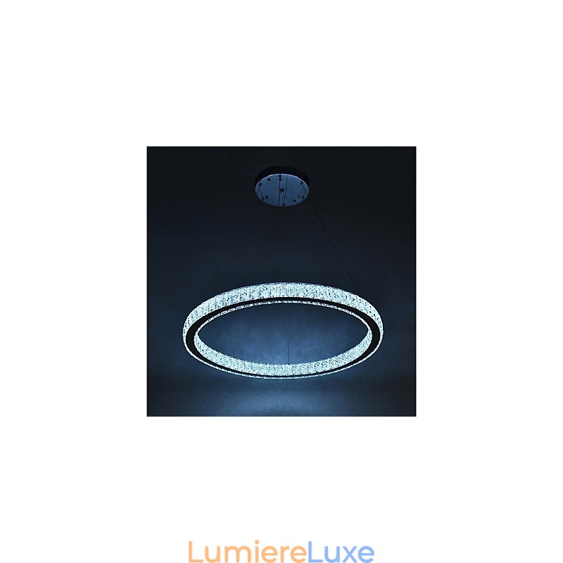 Plafonnier annulaire à intensité variable, luminaire suspendu, lustre moderne, éclairage d'intérieur, avec télécommande