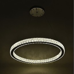 Plafonnier annulaire à intensité variable, luminaire suspendu, lustre moderne, éclairage d'intérieur, avec télécommande
