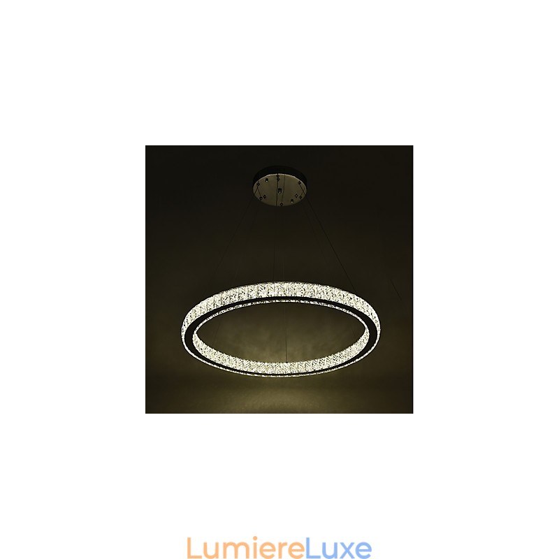 Plafonnier annulaire à intensité variable, luminaire suspendu, lustre moderne, éclairage d'intérieur, avec télécommande