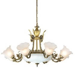 Peinture classique traditionnelle pour lustre en métal de style mini