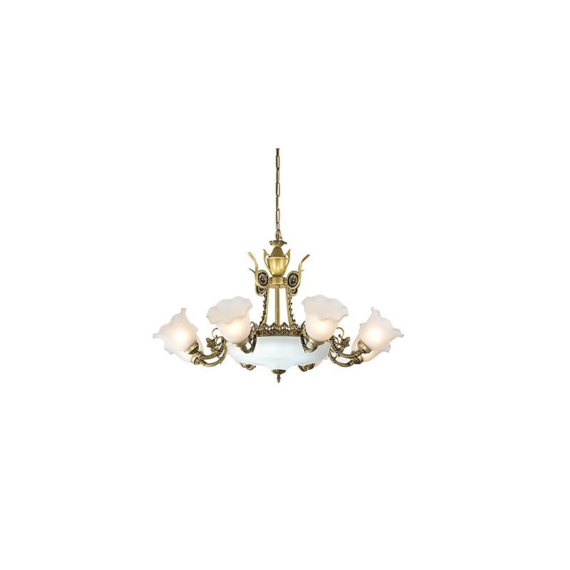Peinture classique traditionnelle pour lustre en métal de style mini