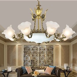Peinture classique traditionnelle pour lustre en métal de style mini