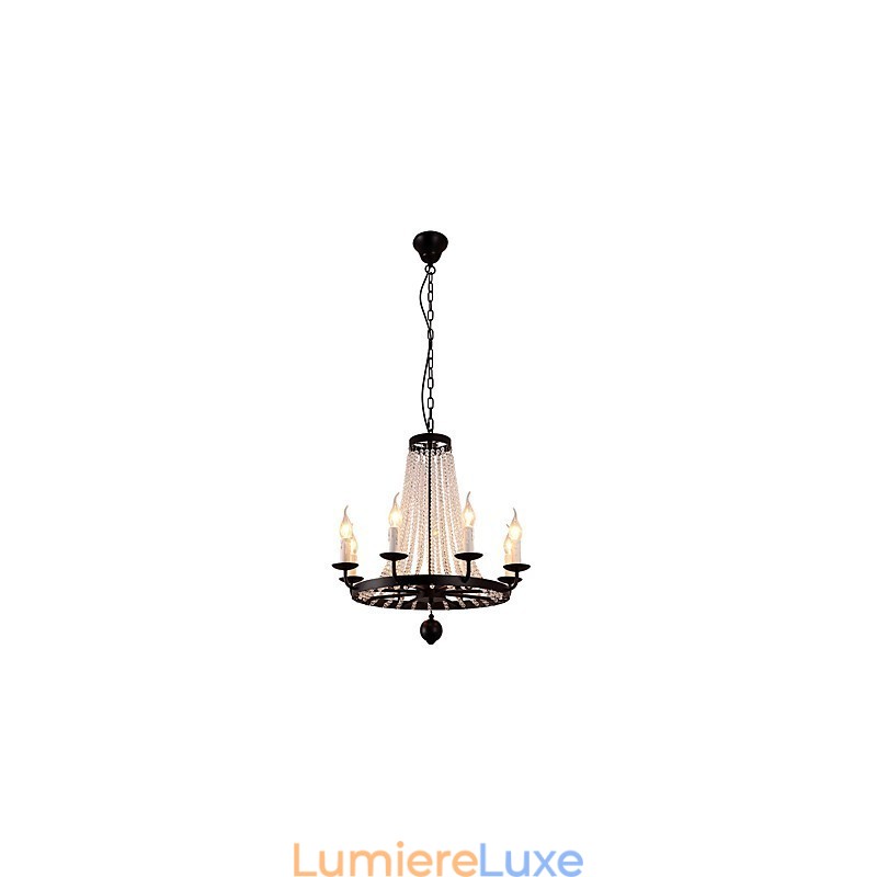 Lustre à 8 lumières moderne contemporain traditionnel classique rustique Lodge vintage rétro lanterne tambour pays île globe bol
