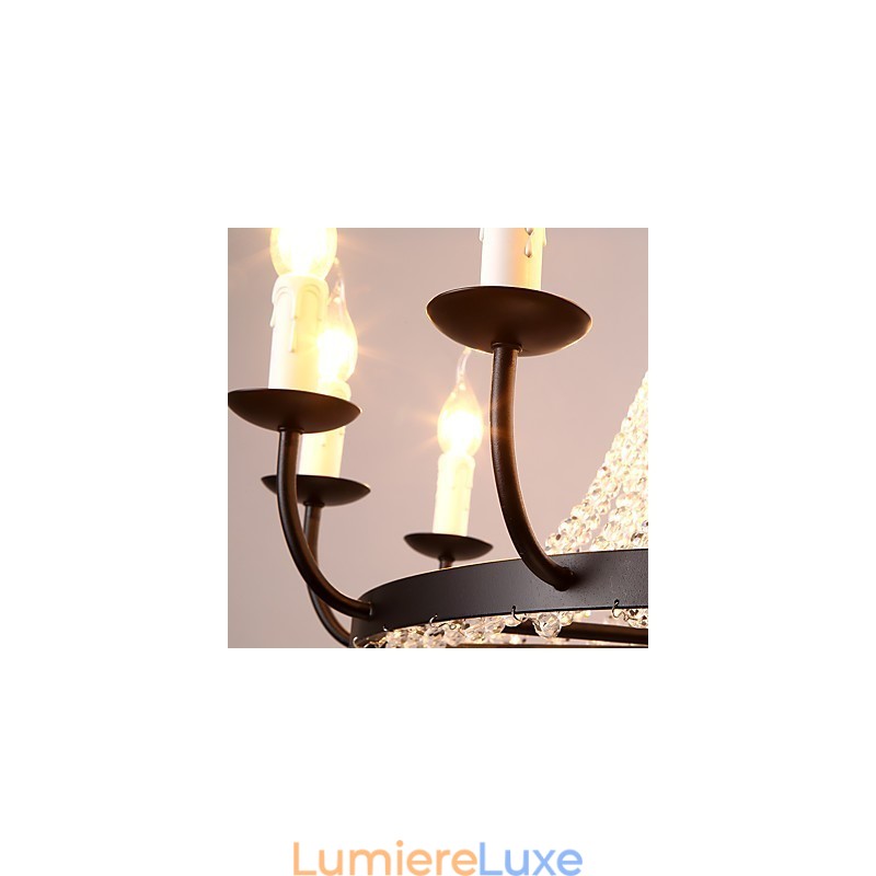 Lustre à 8 lumières moderne contemporain traditionnel classique rustique Lodge vintage rétro lanterne tambour pays île globe bol