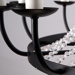 Lustre à 8 lumières moderne contemporain traditionnel classique rustique Lodge vintage rétro lanterne tambour pays île globe bol