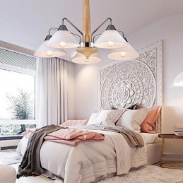 Lustre contemporain moderne à 5 lumières pour