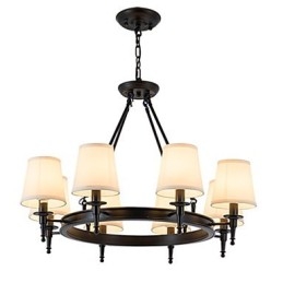 Lustre encastré à 8 lumières, une lumière, deux styles, moderne, contemporain, traditionnel, classique, rustique, peinture