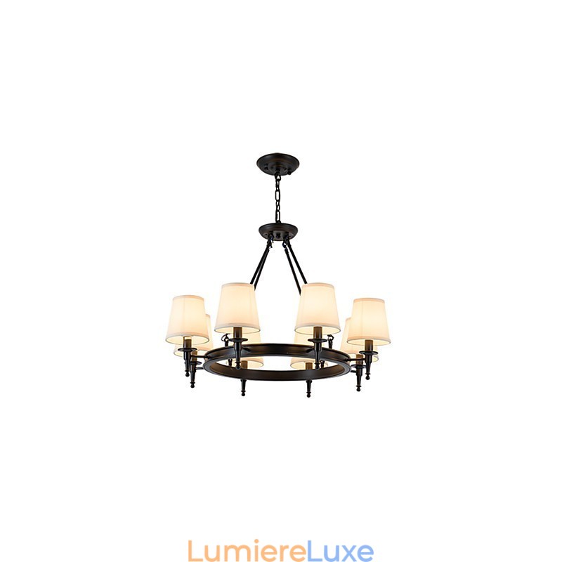 Lustre encastré à 8 lumières, une lumière, deux styles, moderne, contemporain, traditionnel, classique, rustique, peinture