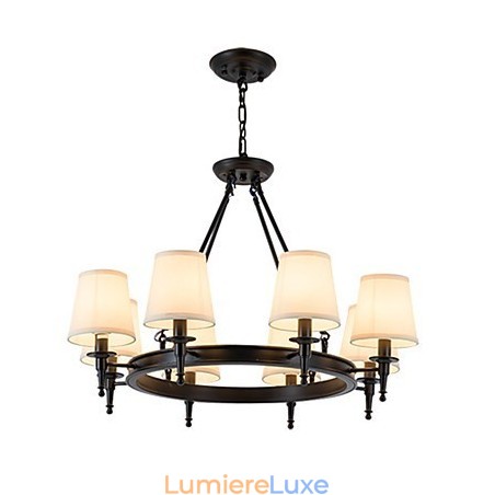 Lustre encastré à 8 lumières, une lumière, deux styles, moderne, contemporain, traditionnel, classique, rustique, peinture Lustre encastré à 8 lumières, une lumière, deux styles, moderne, contemporain, traditionnel, classique, rustique, peinture