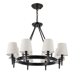 Lustre encastré à 8 lumières, une lumière, deux styles, moderne, contemporain, traditionnel, classique, rustique, peinture