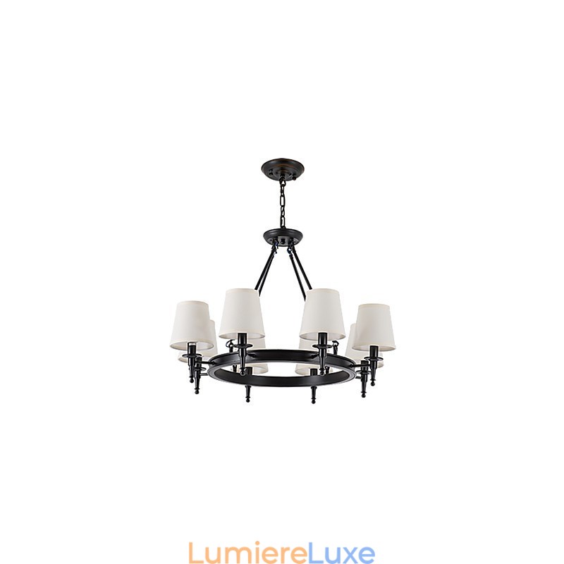 Lustre encastré à 8 lumières, une lumière, deux styles, moderne, contemporain, traditionnel, classique, rustique, peinture