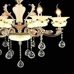Lustre en alliage de zinc classique traditionnel pour mini lustre en métal à 6 ampoules