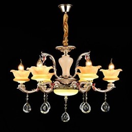 Suspension en métal style mini cristal, style moderne, contemporain, traditionnel, classique, en alliage de zinc