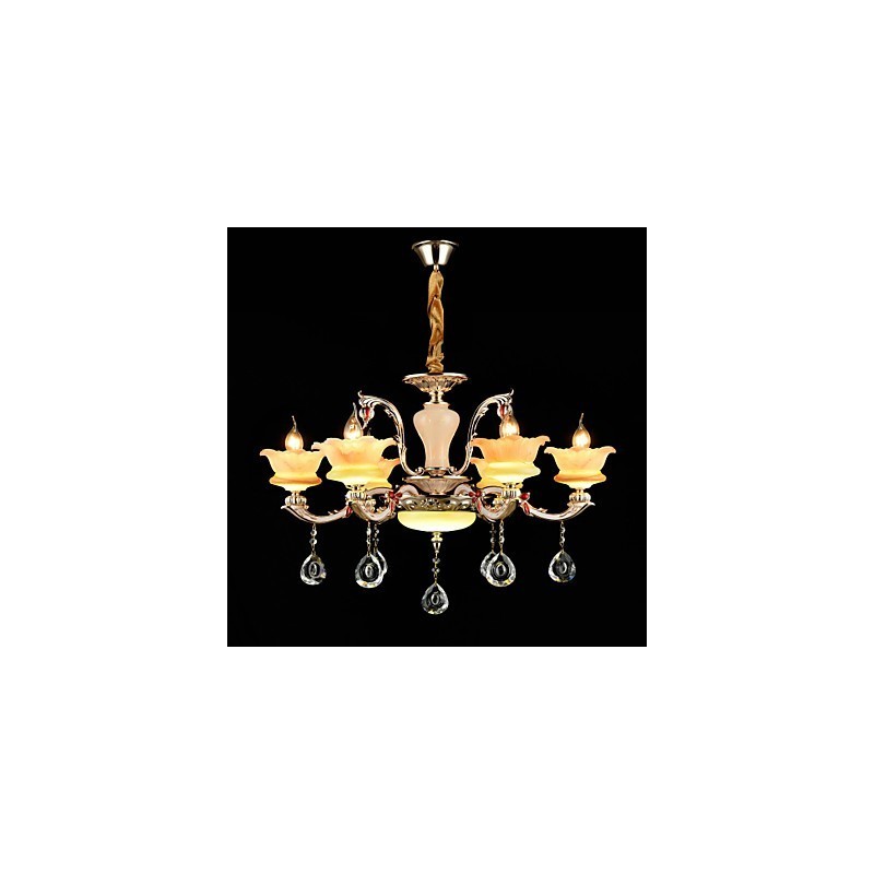 Suspension en métal style mini cristal, style moderne, contemporain, traditionnel, classique, en alliage de zinc