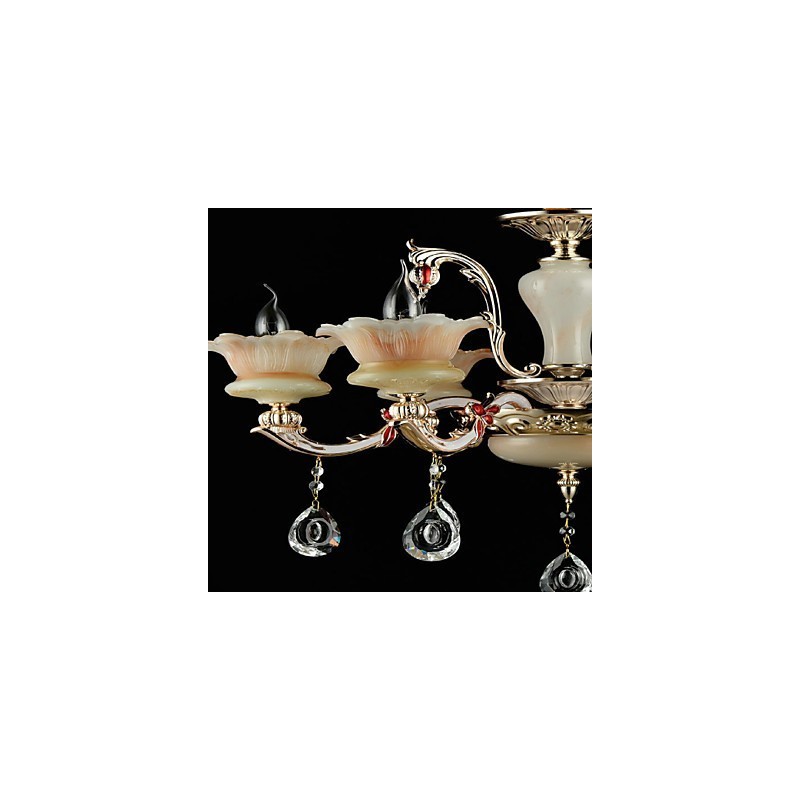 Suspension en métal style mini cristal, style moderne, contemporain, traditionnel, classique, en alliage de zinc
