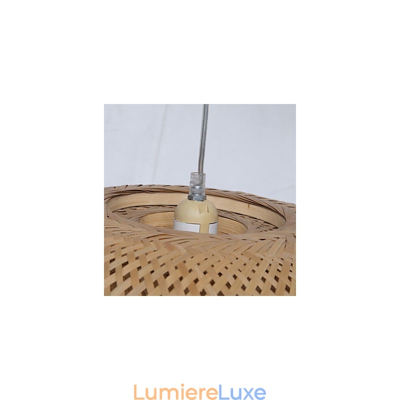 Lustre en bambou vintage et créatif pour la maison