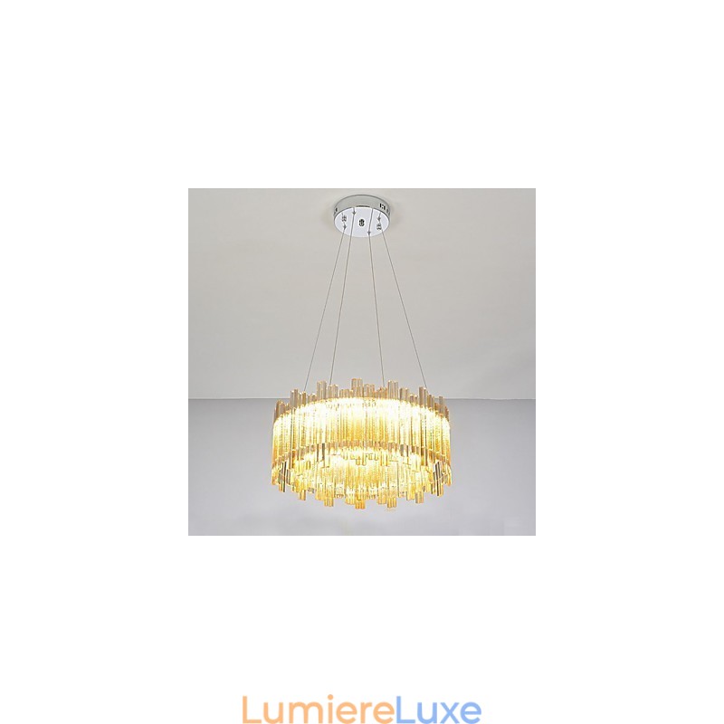 Suspension en bambou et bois de style mini, peinture classique traditionnelle
