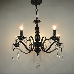 Nouveauté Éclairage Style Européen Lampe en Fer Forgé Originalité Individualité Décoration Bougie Lampe Lustre