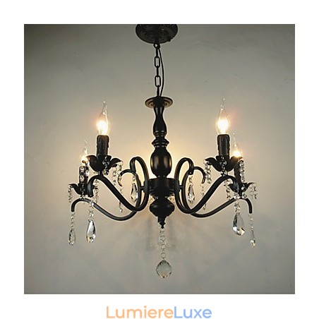 Nouveauté Éclairage Style Européen Lampe en Fer Forgé Originalité Individualité Décoration Bougie Lampe Lustre Nouveauté Éclairage Style Européen Lampe en Fer Forgé Originalité Individualité Décoration Bougie Lampe Lustre