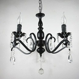 Nouveauté Éclairage Style Européen Lampe en Fer Forgé Originalité Individualité Décoration Bougie Lampe Lustre