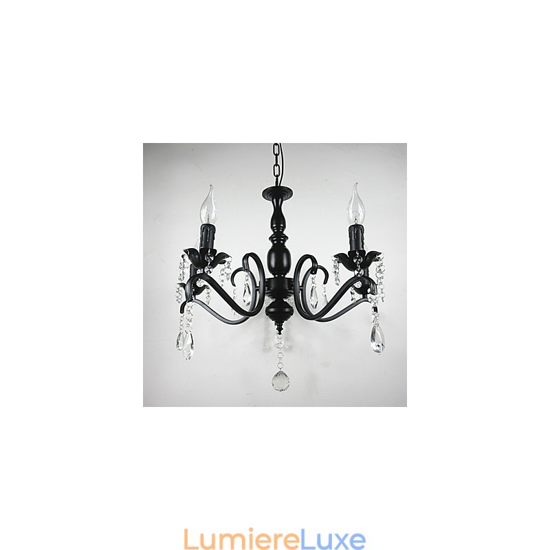 Nouveauté Éclairage Style Européen Lampe en Fer Forgé Originalité Individualité Décoration Bougie Lampe Lustre