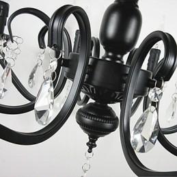 Nouveauté Éclairage Style Européen Lampe en Fer Forgé Originalité Individualité Décoration Bougie Lampe Lustre