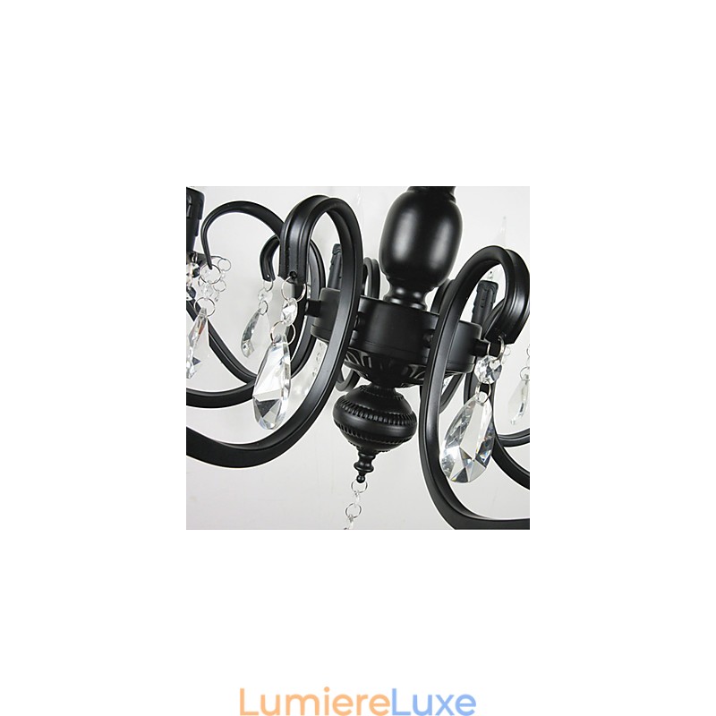 Nouveauté Éclairage Style Européen Lampe en Fer Forgé Originalité Individualité Décoration Bougie Lampe Lustre