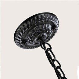 Nouveauté Éclairage Style Européen Lampe en Fer Forgé Originalité Individualité Décoration Bougie Lampe Lustre
