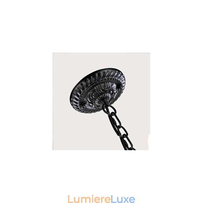 Nouveauté Éclairage Style Européen Lampe en Fer Forgé Originalité Individualité Décoration Bougie Lampe Lustre