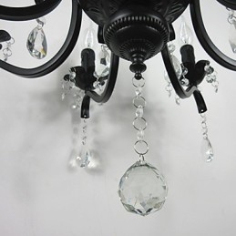 Nouveauté Éclairage Style Européen Lampe en Fer Forgé Originalité Individualité Décoration Bougie Lampe Lustre
