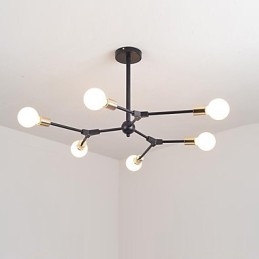 Suspension traditionnelle classique en bois et bambou de style mini