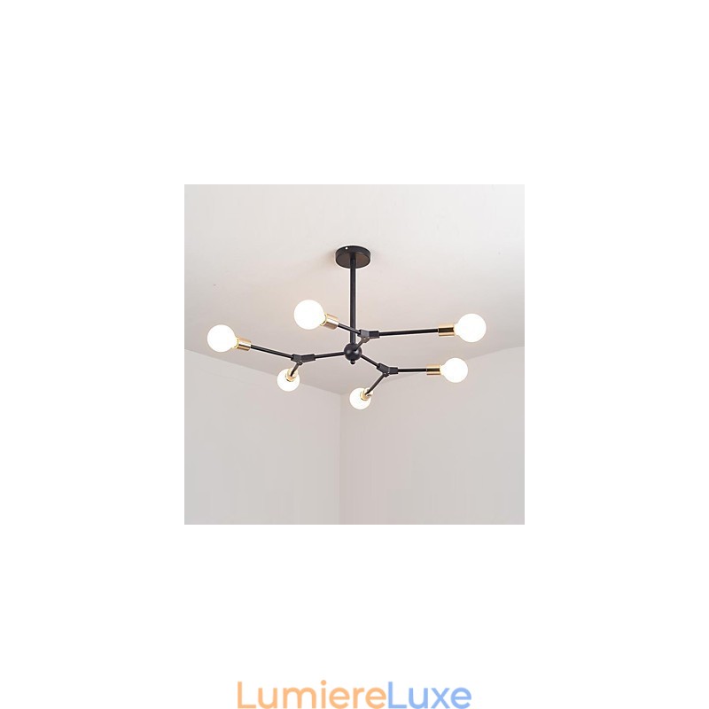 Suspension traditionnelle classique en bois et bambou de style mini