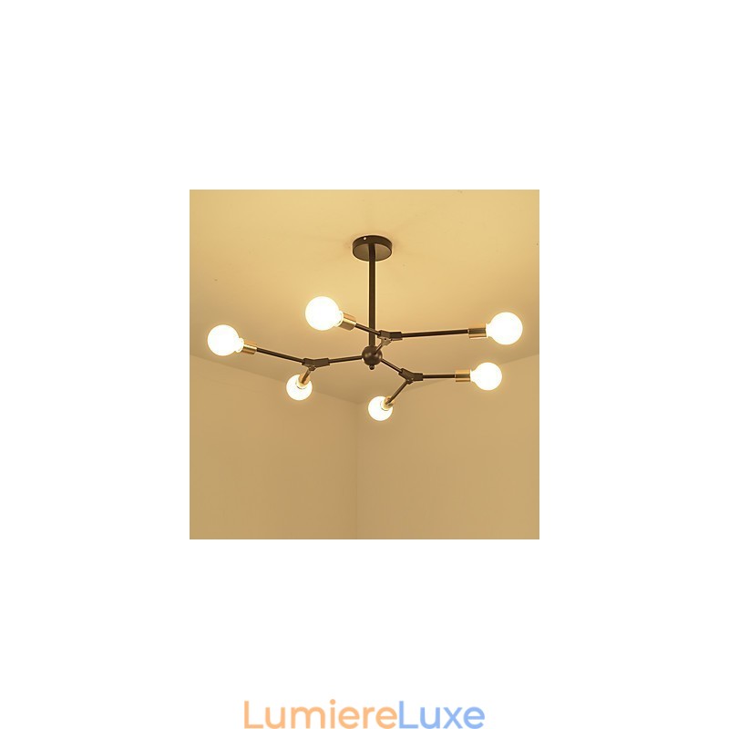 Suspension traditionnelle classique en bois et bambou de style mini