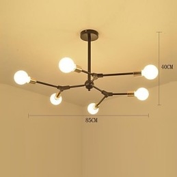 Suspension traditionnelle classique en bois et bambou de style mini
