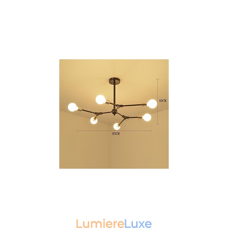 Suspension traditionnelle classique en bois et bambou de style mini