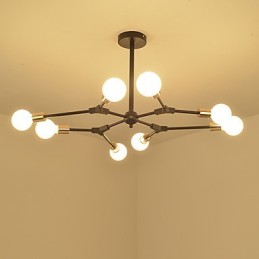 Suspension traditionnelle classique en bois et bambou de style mini