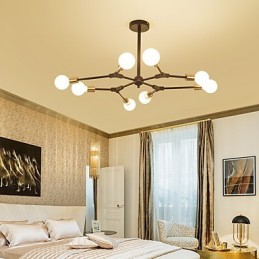 Suspension traditionnelle classique en bois et bambou de style mini