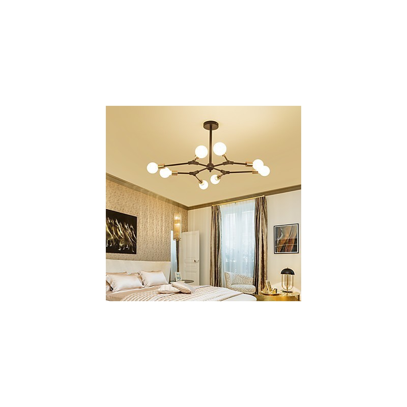 Suspension traditionnelle classique en bois et bambou de style mini