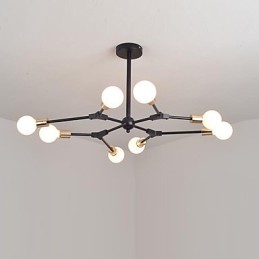 Suspension traditionnelle classique en bois et bambou de style mini