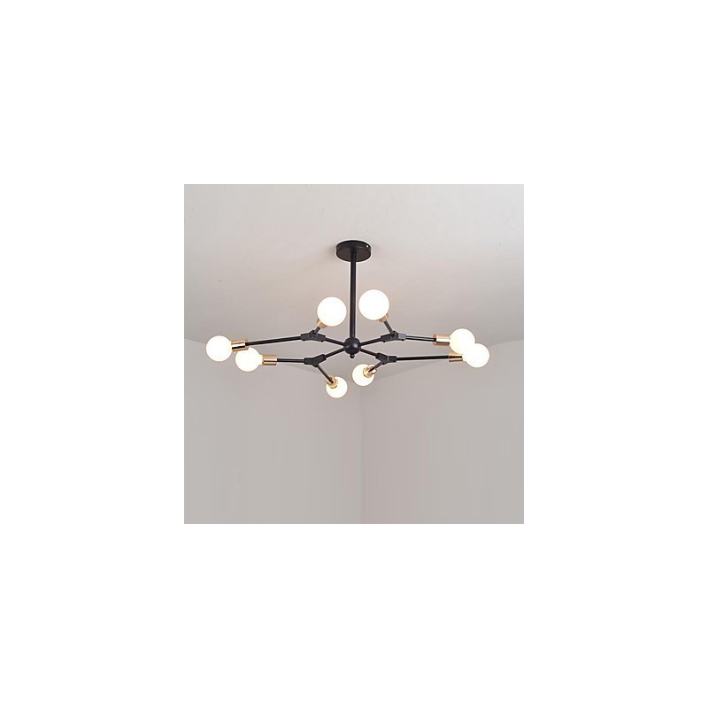 Suspension traditionnelle classique en bois et bambou de style mini