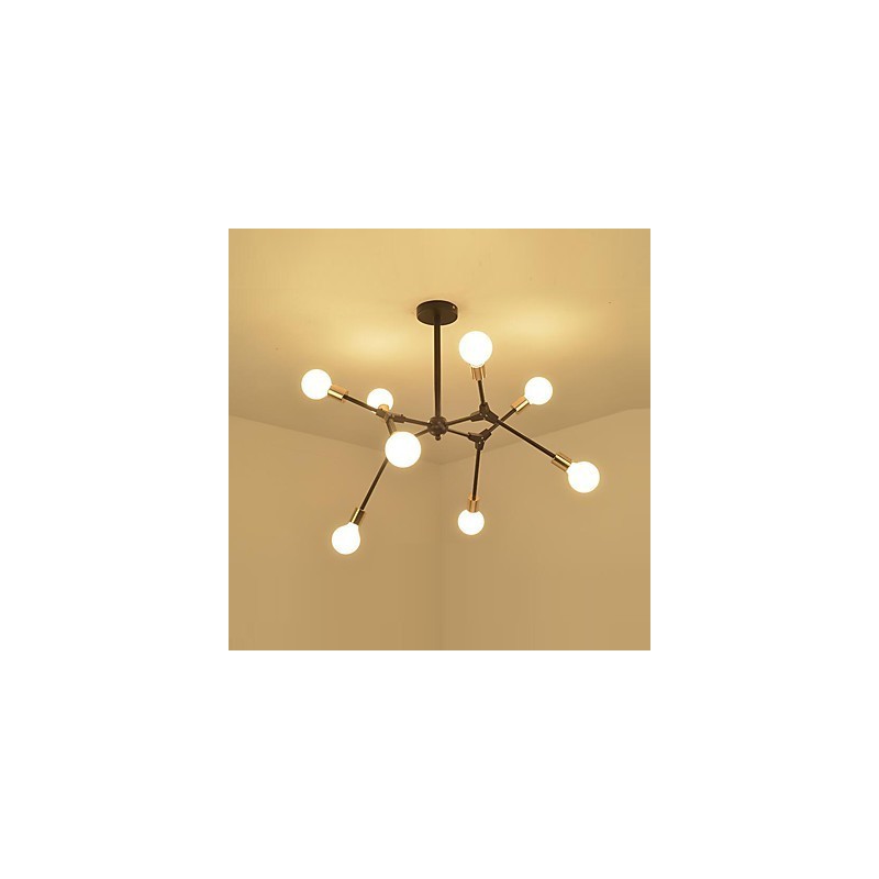 Suspension traditionnelle classique en bois et bambou de style mini