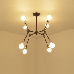Suspension traditionnelle classique en bois et bambou de style mini